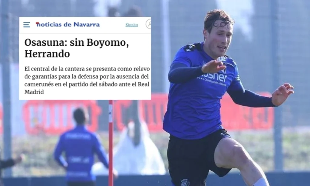 Jorge Herrando listo para brillar ante el Real Madrid según Noticias de Navarra