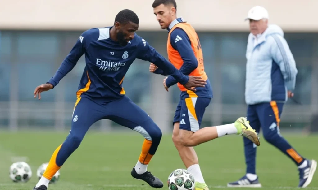 Rüdiger y Alaba entrenan con el equipo mientras Valverde
