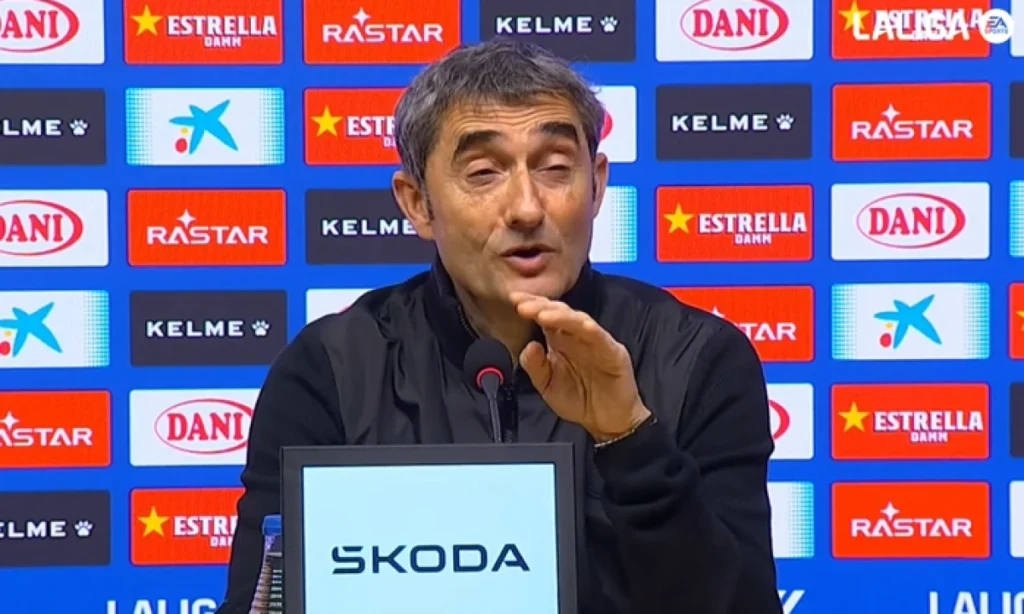 Valverde reflexiona sobre el empate y destaca a Sannadi, Unai Simón y el poder del balón parado
