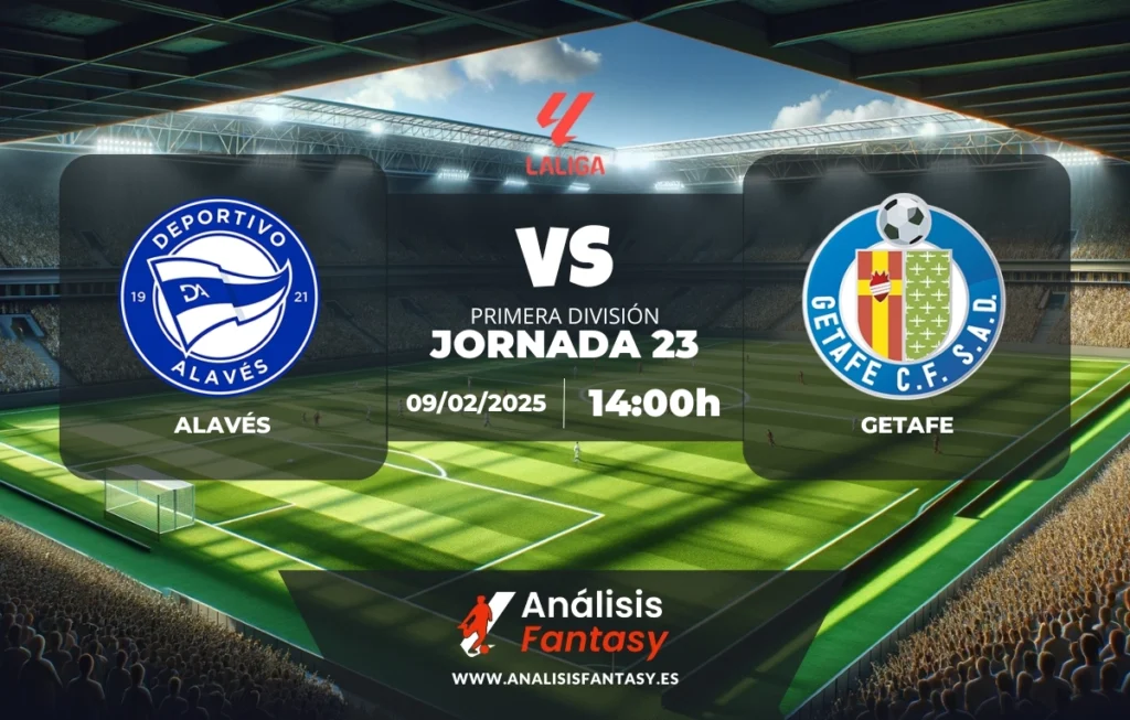 Posible alineación Alavés - Getafe - Jornada 23 de LaLiga (09/02/2025)