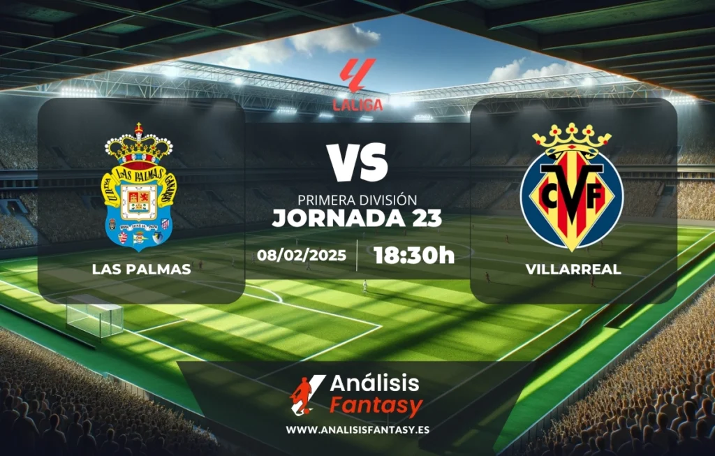 Posible alineación Las Palmas - Villarreal - Jornada 23 de LaLiga (08/02/2025)