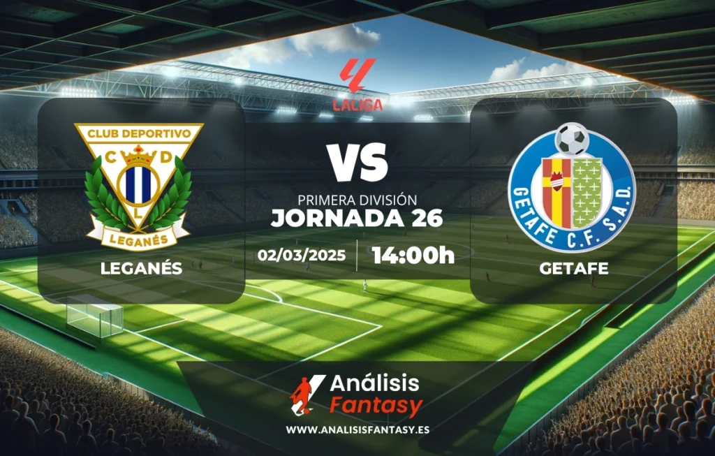 Posible alineación Leganés - Getafe - Jornada 26 de LaLiga (02/03/2025)