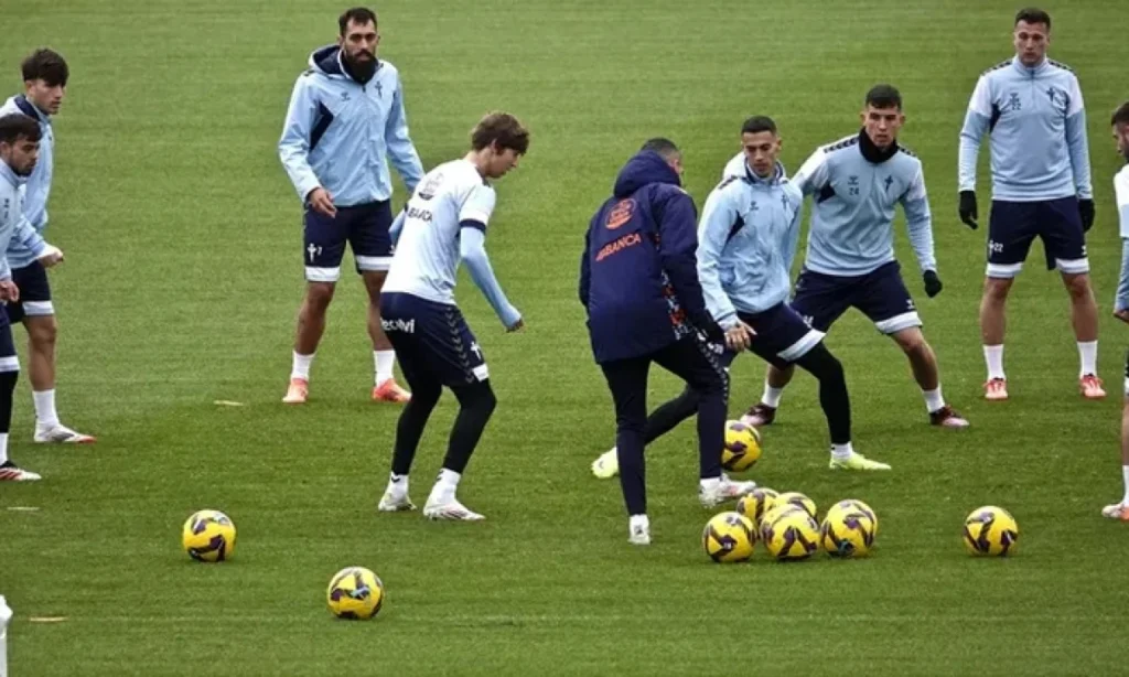 Celta vuelve a entrenar sin Álvarez ni Swedberg
