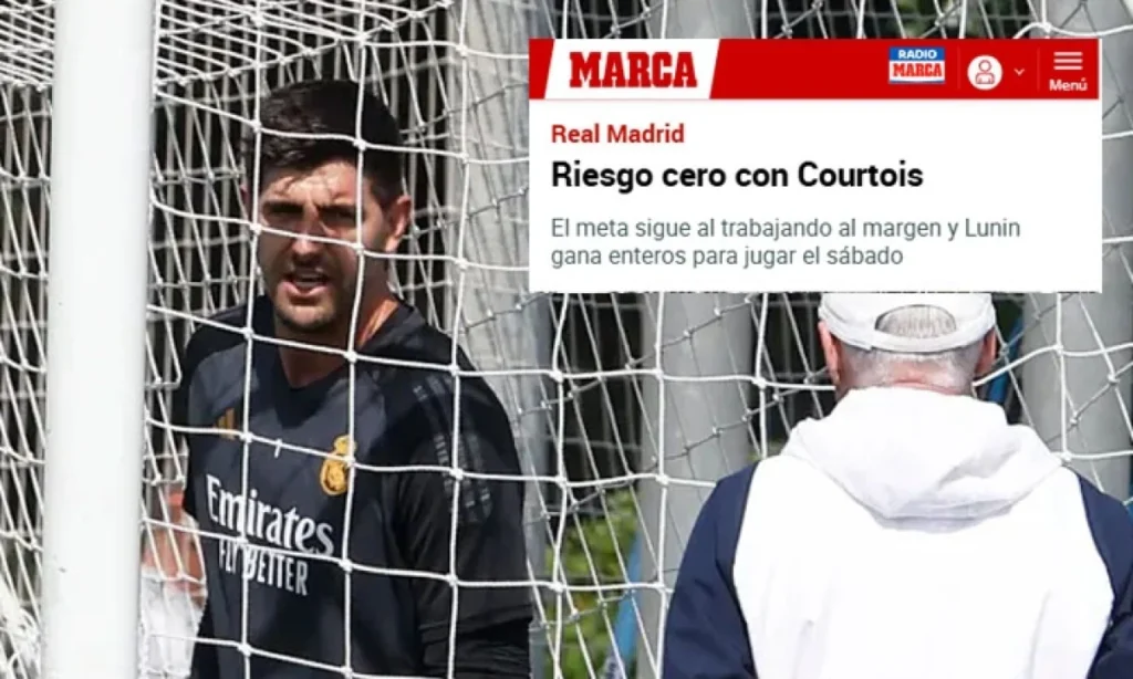Courtois en la cuerda floja: Marca cuestiona su titularidad