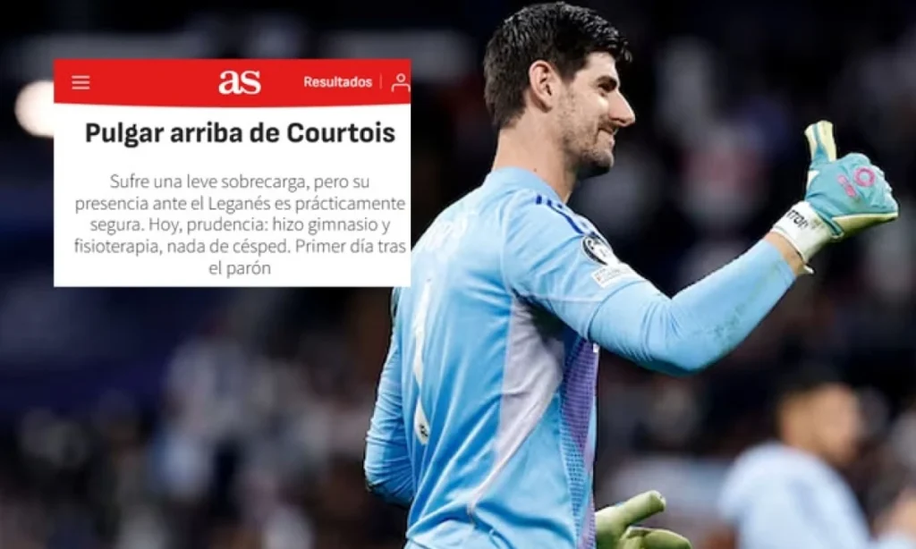 Courtois listo para enfrentar al Leganés