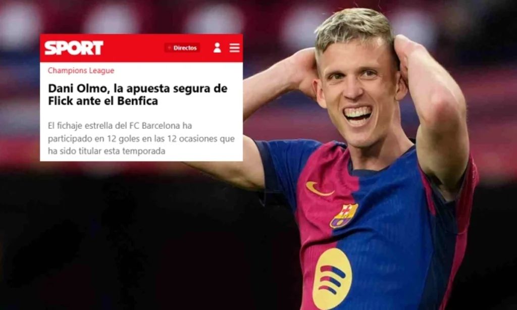 Dani Olmo se prepara para brillar en el duelo contra el Benfica según fuentes cercanas