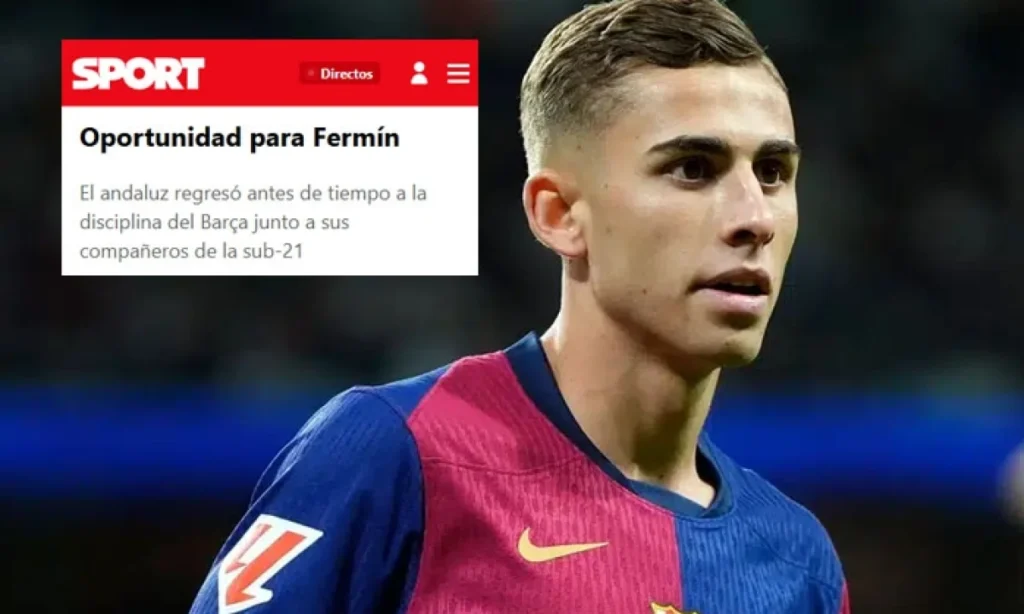 Fermín, cerca de su debut como titular ante Osasuna