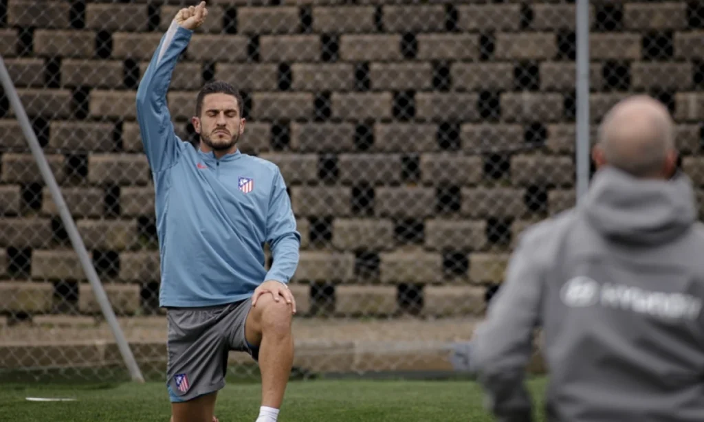 Koke se pierde la sesión del sábado
