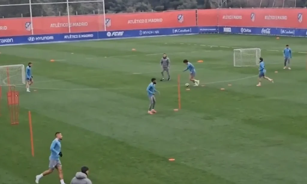 Koke y Lenglet ausentes en el entrenamiento; De Paul regresa