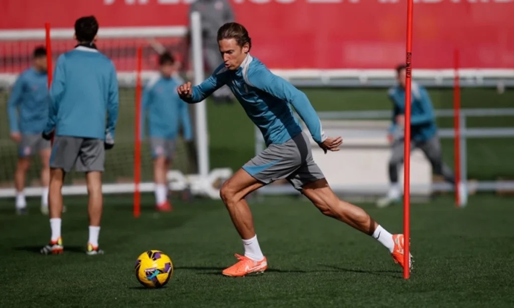 Lemar y Koke ausentes; Barrios regresa parcialmente a los entrenamientos