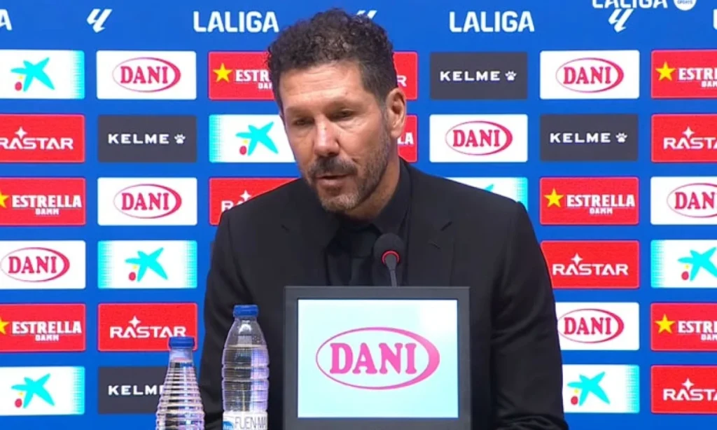 Simeone reflexiona sobre el empate y avanza sus metas en LaLiga