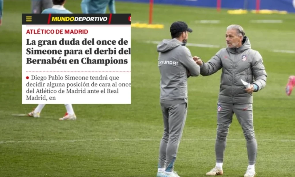 Simeone se enfrenta a un dilema crucial para el choque de Champions: descubre las claves de su decisión
