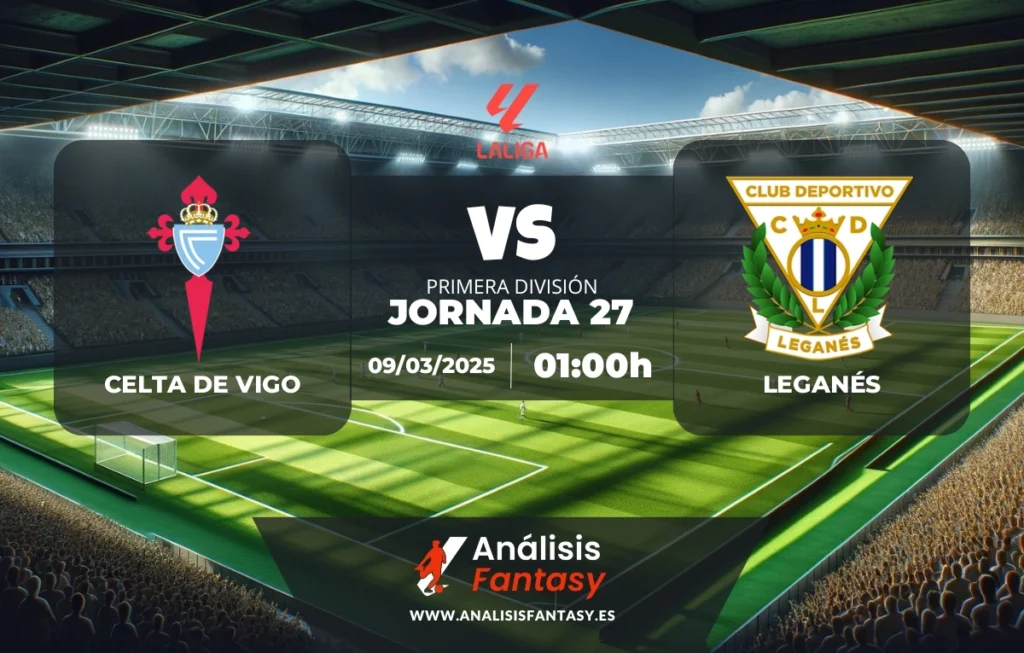 Posible alineación Celta de Vigo - Leganés - Jornada 27 de LaLiga (09/03/2025)