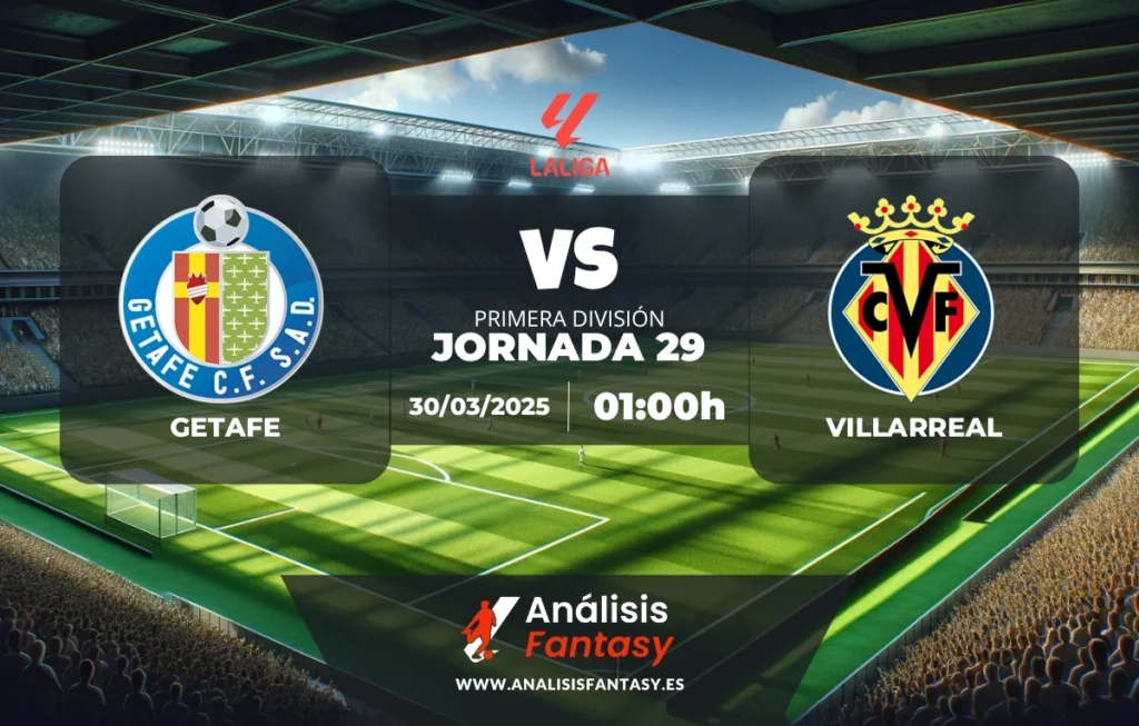 Posible alineación Getafe - Villarreal - Jornada 29 de LaLiga (30/03/2025)