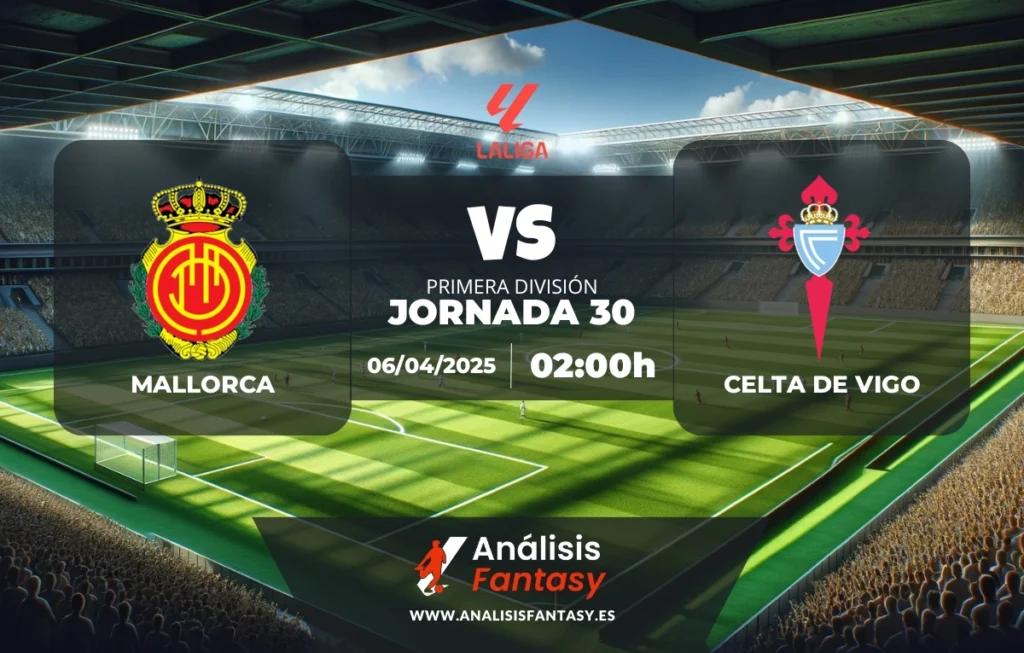 Posible alineación Mallorca - Celta de Vigo - Jornada 30 de LaLiga (06/04/2025)