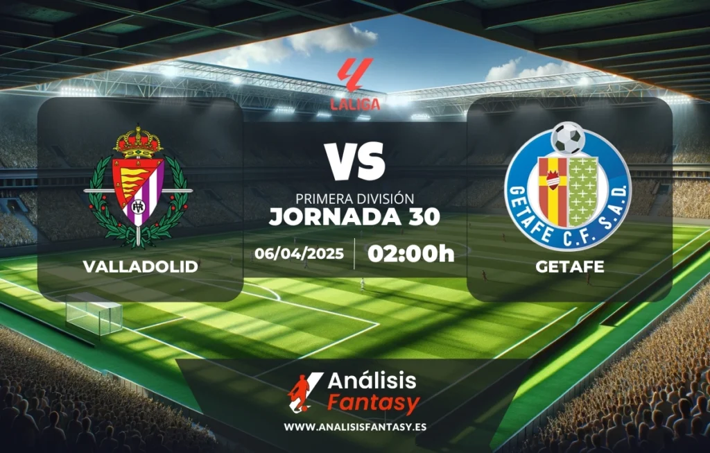 Posible alineación Valladolid - Getafe - Jornada 30 de LaLiga (06/04/2025)