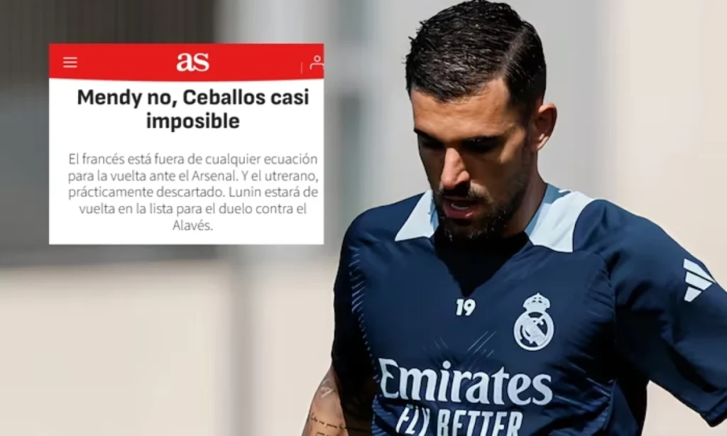 Mendy fuera y Ceballos en duda para la revancha ante el Arsenal