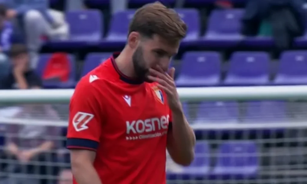 Moncayola se retira por molestias en el duelo ante Valladolid