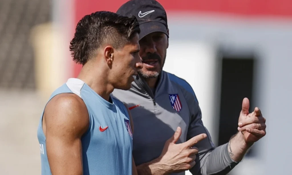 Samuel Lino y De Paul ausentes en el entrenamiento del jueves