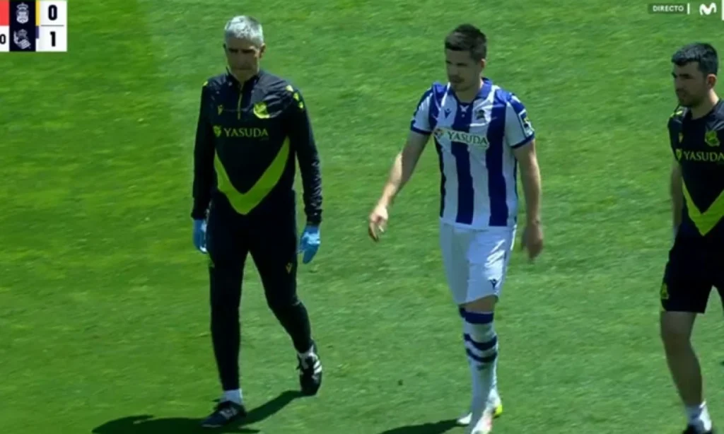 Zubeldia se lesiona y abandona el partido en Gran Canaria
